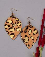 Load image into Gallery viewer, Leather Leopard Earring
