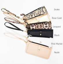 Load image into Gallery viewer, Snap Wallet With Wristlet Strap
